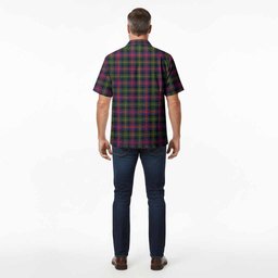 Logan Tartan Crest Hawaiian Shirt Ferocious Lion Style