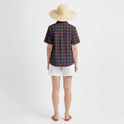 Logan Tartan Crest Hawaiian Shirt Ferocious Lion Style