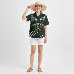 MacAlpine (MacAlpin) Tartan Crest Hawaiian Shirt Ferocious Lion Style