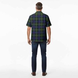 Jamieson Tartan Crest Hawaiian Shirt Ferocious Lion Style