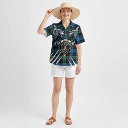 Guthrie Tartan Crest Hawaiian Shirt Ferocious Lion Style