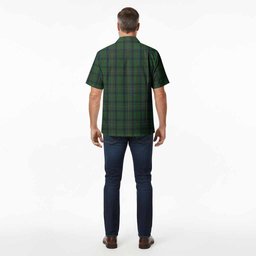 Kennedy Tartan Crest Hawaiian Shirt Ferocious Lion Style