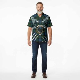MacKie (McKie) Tartan Crest Hawaiian Shirt Ferocious Lion Style