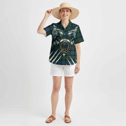MacKie (McKie) Tartan Crest Hawaiian Shirt Ferocious Lion Style