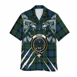 MacKie (McKie) Tartan Crest Hawaiian Shirt Ferocious Lion Style
