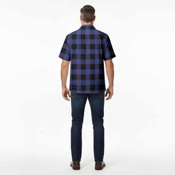 Maule Tartan Crest Hawaiian Shirt Ferocious Lion Style