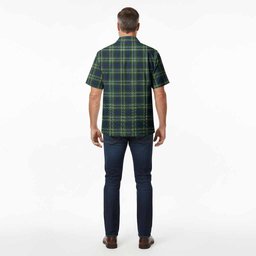 Mow Tartan Crest Hawaiian Shirt Ferocious Lion Style