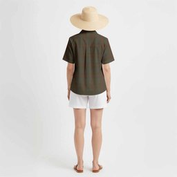 Gray Tartan Crest Hawaiian Shirt Ferocious Lion Style