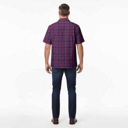 Montgomery Tartan Crest Hawaiian Shirt Ferocious Lion Style