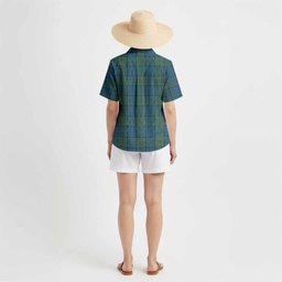 Lockhart Tartan Crest Hawaiian Shirt Ferocious Lion Style