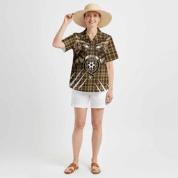 Jardine Tartan Crest Hawaiian Shirt Ferocious Lion Style