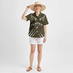 MacMillan (McMillan) Tartan Crest Hawaiian Shirt Ferocious Lion Style