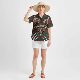 MacCulloch (McCulloch) Tartan Crest Hawaiian Shirt Ferocious Lion Style