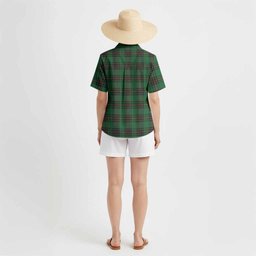 Kinnear Tartan Crest Hawaiian Shirt Ferocious Lion Style