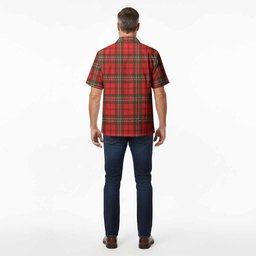 Langlands Tartan Crest Hawaiian Shirt Ferocious Lion Style