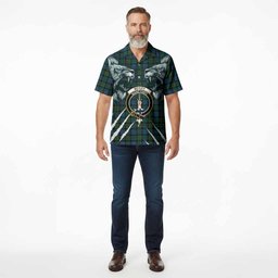 McCoy Tartan Crest Hawaiian Shirt Ferocious Lion Style