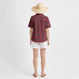 MacQueen (McQueen) Tartan Crest Hawaiian Shirt Ferocious Lion Style