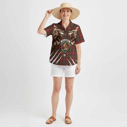 MacGregor (McGregor) Tartan Crest Hawaiian Shirt Ferocious Lion Style