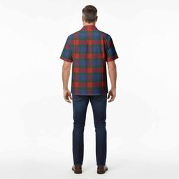 Mar Tartan Crest Hawaiian Shirt Ferocious Lion Style