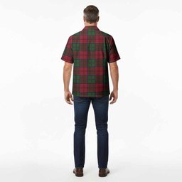 Grant Tartan Crest Hawaiian Shirt Ferocious Lion Style
