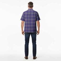 Ochterlony Tartan Crest Hawaiian Shirt Ferocious Lion Style