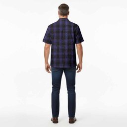 Dunlop Tartan Crest Hawaiian Shirt Ferocious Lion Style