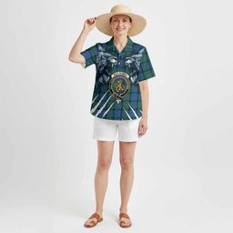 MacThomas (McThomas) Tartan Crest Hawaiian Shirt Ferocious Lion Style