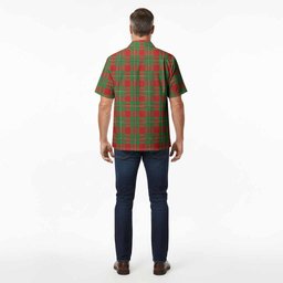 Grierson Tartan Crest Hawaiian Shirt Ferocious Lion Style
