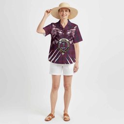 McCall (Caithness) Tartan Crest Hawaiian Shirt Ferocious Lion Style