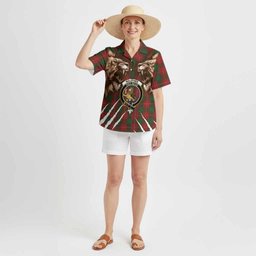 MacPhee (McPhee) Tartan Crest Hawaiian Shirt Ferocious Lion Style