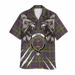 Rollo Tartan Crest Hawaiian Shirt Ferocious Lion Style