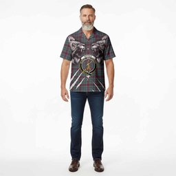 Spence (Spens) Tartan Crest Hawaiian Shirt Ferocious Lion Style