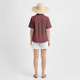 Ross Tartan Crest Hawaiian Shirt Ferocious Lion Style