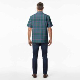 Pitcairn Tartan Crest Hawaiian Shirt Ferocious Lion Style