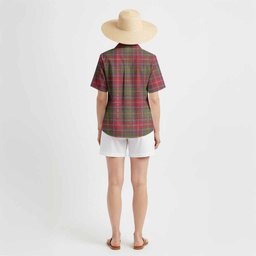 Somerville Tartan Crest Hawaiian Shirt Ferocious Lion Style