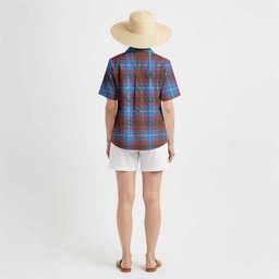 Pentland Tartan Crest Hawaiian Shirt Ferocious Lion Style
