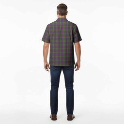 Shaw Tartan Crest Hawaiian Shirt Ferocious Lion Style