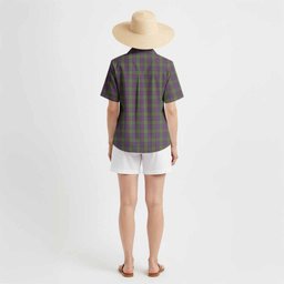 Shaw Tartan Crest Hawaiian Shirt Ferocious Lion Style