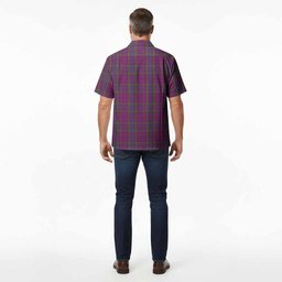 Wardlaw Tartan Crest Hawaiian Shirt Ferocious Lion Style