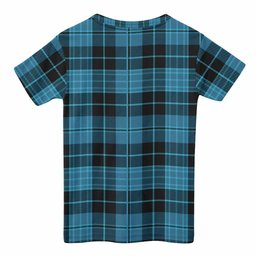 Clergy Tartan Crest Kid T-shirt Ferocious Lion Style