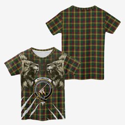 MacMillan (McMillan) Tartan Crest Kid T-shirt Ferocious Lion Style
