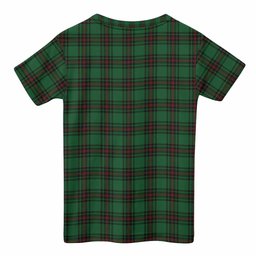 Halkett Tartan Crest Kid T-shirt Ferocious Lion Style