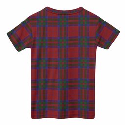 MacGilvery (McGilvery) Tartan Crest Kid T-shirt Ferocious Lion Style