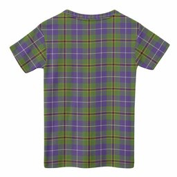 Turnbull Tartan Crest Kid T-shirt Ferocious Lion Style