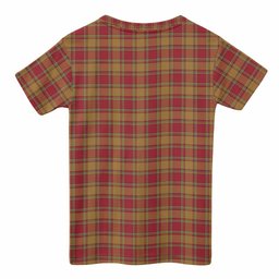 Scrymgeour Tartan Crest Kid T-shirt Ferocious Lion Style