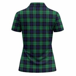 Abercrombie Tartan Crest Women Polo Shirt Ferocious Lion Style