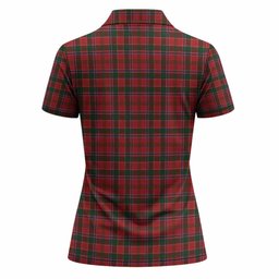 Dalzell (Dalziel) Tartan Crest Women Polo Shirt Ferocious Lion Style