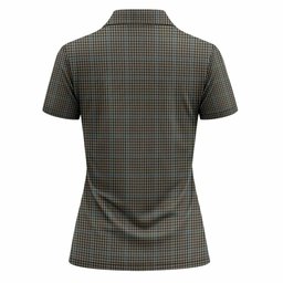 Haig Tartan Crest Women Polo Shirt Ferocious Lion Style