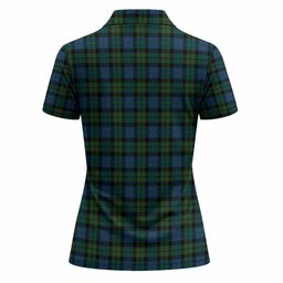 McCoy Tartan Crest Women Polo Shirt Ferocious Lion Style