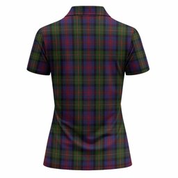 MacLennan (McLennan) Tartan Crest Women Polo Shirt Ferocious Lion Style